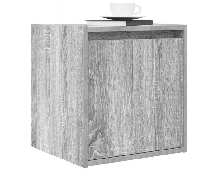 Sonata H Нощни шкафчета за стенен монтаж, 2 бр, сив сонома, 38x34x40 см