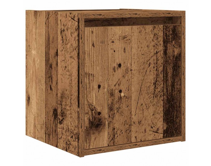 Sonata H Нощни шкафчета за стенен монтаж, 2 бр, старо дърво, 38x34x40 см