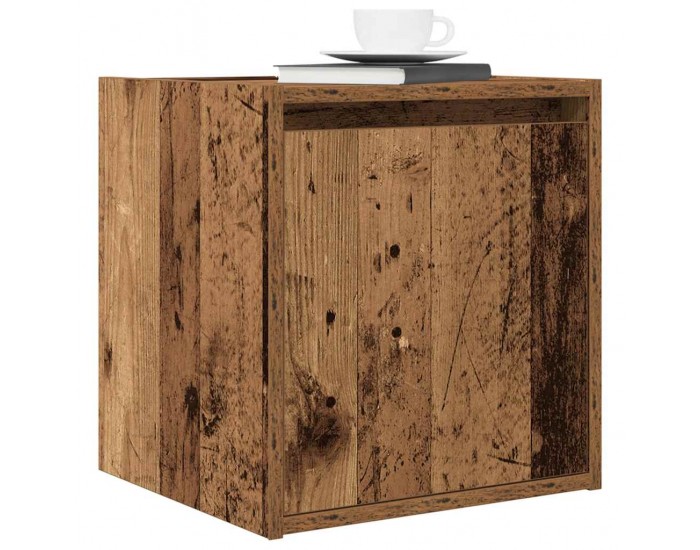 Sonata H Нощни шкафчета за стенен монтаж, 2 бр, старо дърво, 38x34x40 см