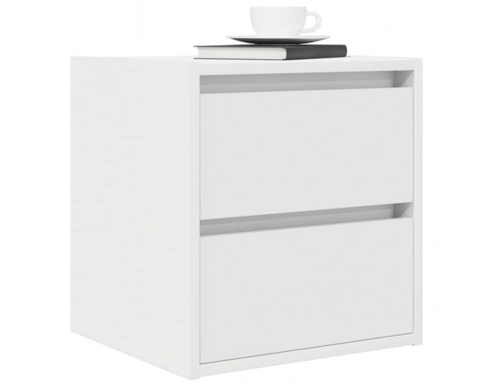 Sonata H Нощно шкафче за стенен монтаж, бяло, 38x34x40 см
