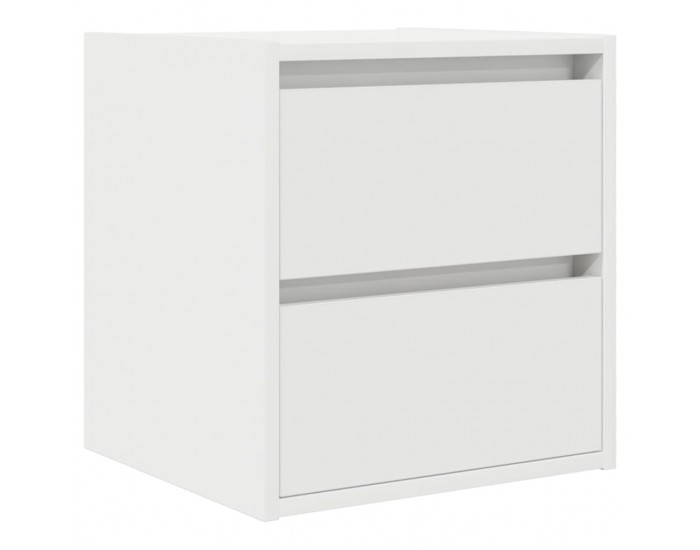 Sonata H Нощно шкафче за стенен монтаж, бяло, 38x34x40 см