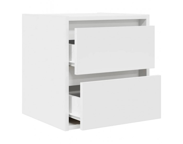 Sonata H Нощно шкафче за стенен монтаж, бяло, 38x34x40 см