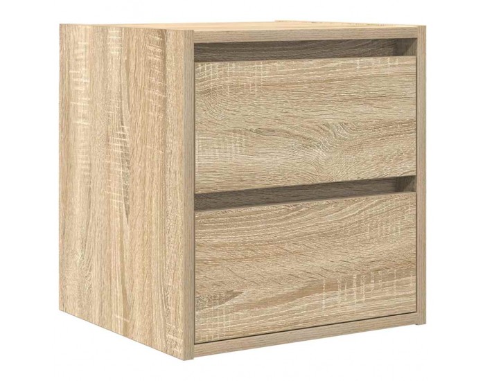Sonata H Нощни шкафчета за стенен монтаж, 2 бр, сонома дъб, 38x34x40 см