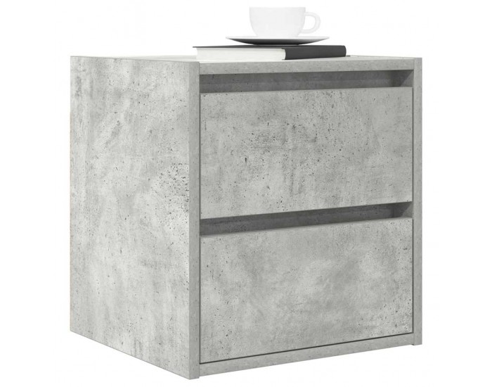 Sonata H Нощно шкафче за стенен монтаж, бетонно сиво, 38x34x40 см