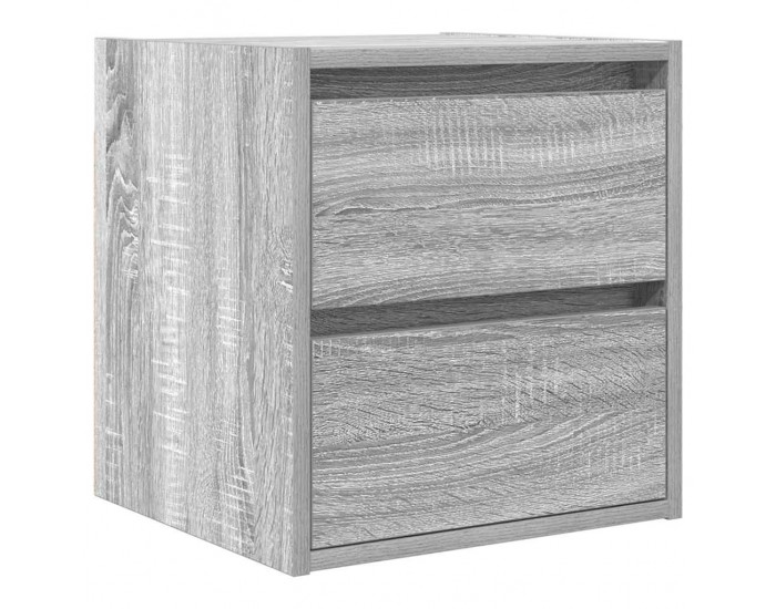 Sonata H Нощно шкафче за стенен монтаж, сив сонома, 38x34x40 см