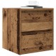 Sonata H Нощно шкафче за стенен монтаж, старо дърво, 38x34x40 см