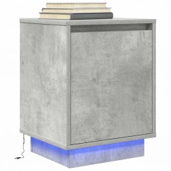 Sonata H нощно шкафче с LED осветление Бетон сив 38x34x50 cm - Нощни шкафчета