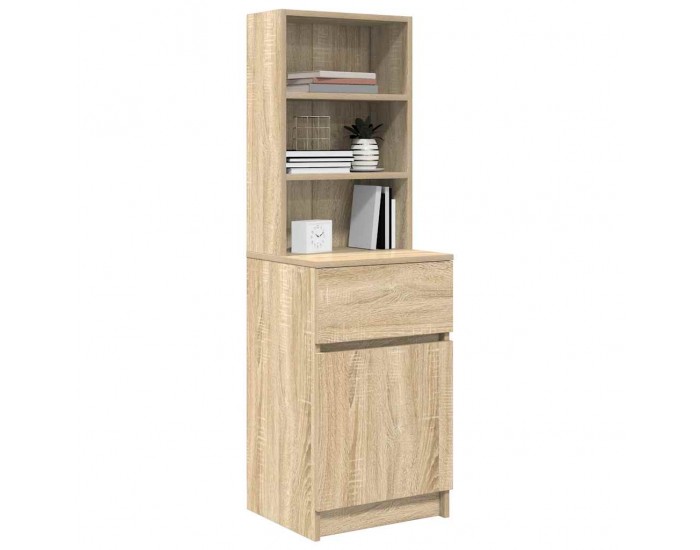 Sonata H Нощно шкафче, дъб сонома, 39x35x125 см, инженерно дърво