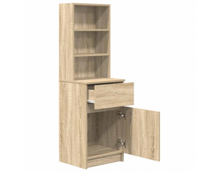 Sonata H Нощно шкафче, дъб сонома, 39x35x125 см, инженерно дърво