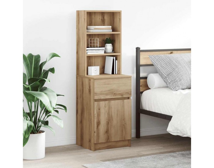Sonata H Нощно шкафче, дъб артизан, 39x35x125 см, инженерно дърво