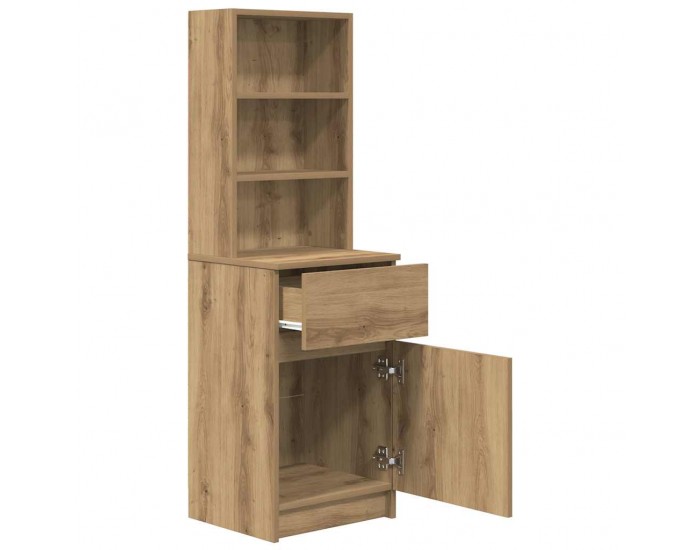 Sonata H Нощно шкафче, дъб артизан, 39x35x125 см, инженерно дърво