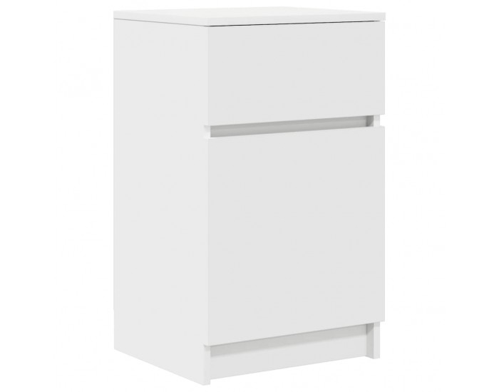 Sonata H Нощно шкафче, Бяло, 39x35x65 см, инженерно дърво