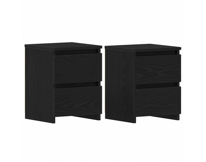 Sonata H Нощен шкаф 2 pcs Черен дъб 30 x 30 x 40 cm Инженерно дърво