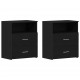 Sonata H Нощна маса 2 pcs Черен дъб 50 x 32 x 60 см Инженерно дърво