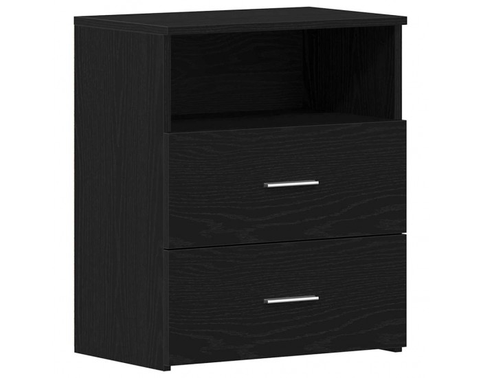 Sonata H Нощна маса 2 pcs Черен дъб 50 x 32 x 60 см Инженерно дърво