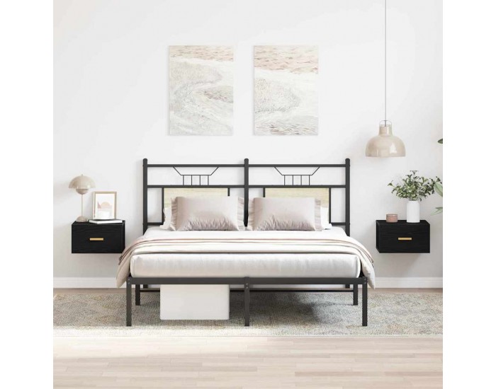 Sonata H Стенен шкаф за нощно шкафче 2 pcs Черен дъб 35 x 35 x 20 см