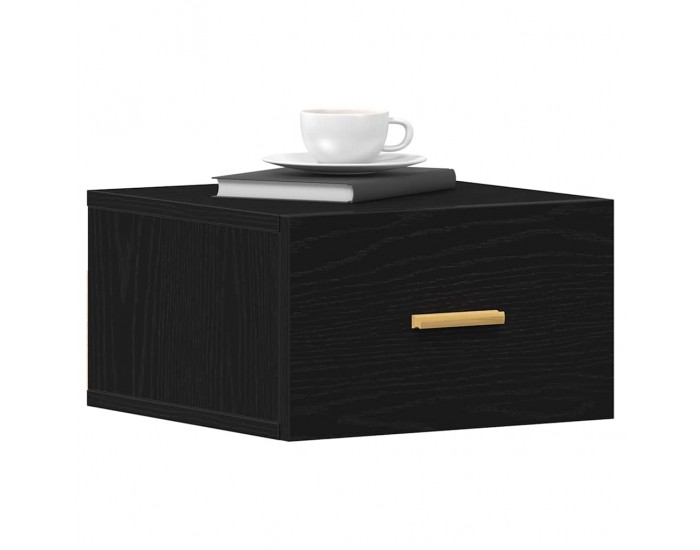 Sonata H Стенен шкаф за нощно шкафче 2 pcs Черен дъб 35 x 35 x 20 см