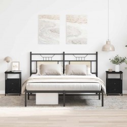 Sonata H Нощни шкафчета, 2 бр., черен дъб, 34x35,5x50 см, инженерно дърво - Спалня