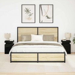 Sonata H Нощно шкафче с 2 pcs Черен дъб 35 x 39 x 55 см Инженерно дърво - Спалня