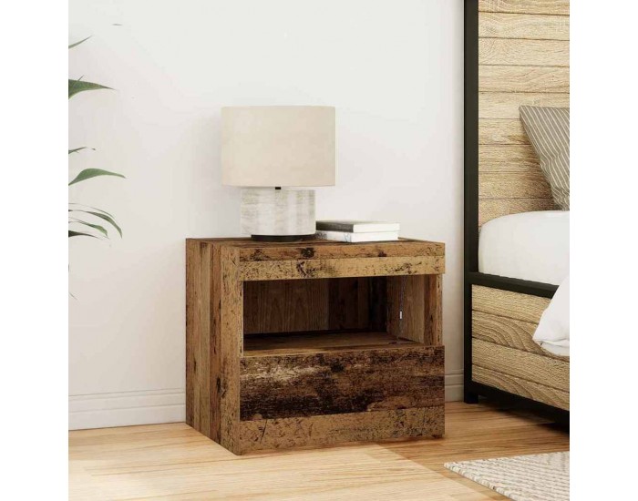 Sonata H Нощно шкафче Старо дърво 50 x 40 x 45 cm Инженерно дърво