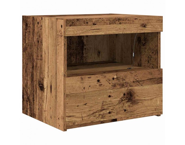 Sonata H Нощно шкафче Старо дърво 50 x 40 x 45 cm Инженерно дърво