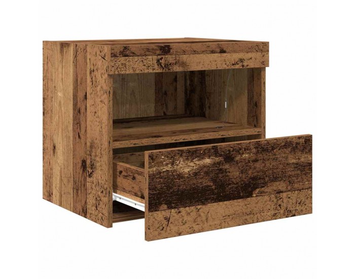 Sonata H Нощно шкафче Старо дърво 50 x 40 x 45 cm Инженерно дърво