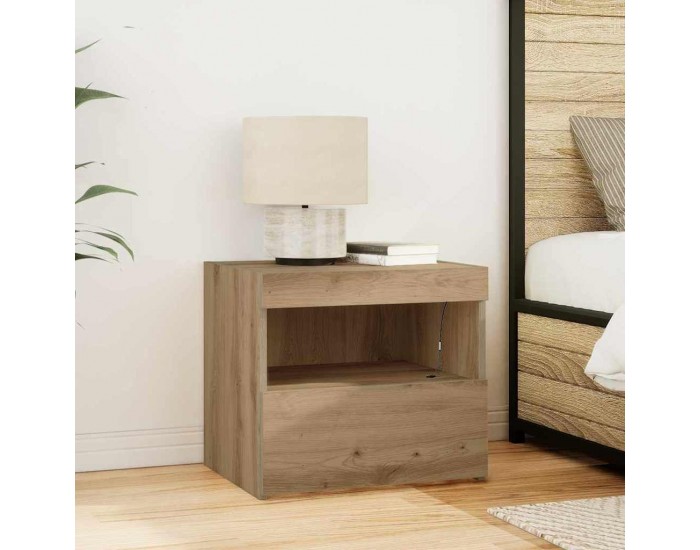 Sonata H Нощно шкафче дъб артизан 50 x 40 x 45 cm Инженерно дърво