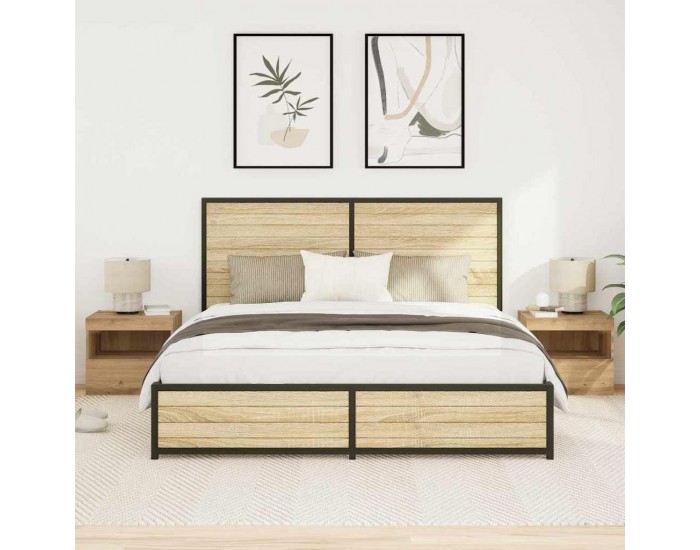 Sonata H Нощно шкафче 2 pcs дъб артизан 50 x 40 x 45 cm Инженерно дърво