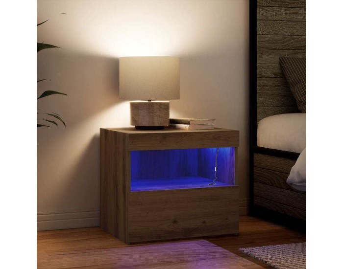 Sonata H Нощно шкафче 2 pcs дъб артизан 50 x 40 x 45 cm Инженерно дърво