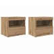 Sonata H Нощно шкафче 2 pcs дъб артизан 50 x 40 x 45 cm Инженерно дърво