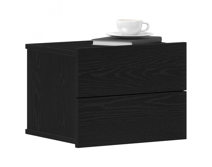 Sonata H Нощен шкаф с чекмедже Черен дъб 40 x 30 x 30 см Инженерно дърво