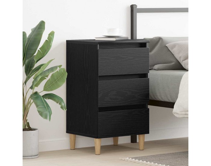 Sonata H Нощен шкаф с чекмедже Черен дъб 40 x 35 x 69 см Инженерно дърво