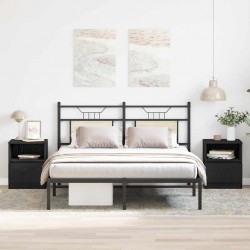 Sonata H Нощен шкаф 2 pcs Черен дъб 40 x 40 x 50 cm Инженерно дърво - Нощни шкафчета