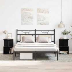 Sonata H Нощен шкаф 2 pcs Черен дъб 35 x 35 x 55 см Инженерно дърво - Нощни шкафчета