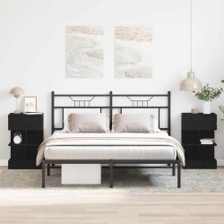 Sonata H Нощен шкаф 2 pcs Черен дъб 40 x 35 x 65 см Инженерно дърво - Нощни шкафчета