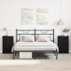 Sonata H Нощен шкаф 2 pcs Черен дъб 40 x 65 x 65 см Инженерно дърво