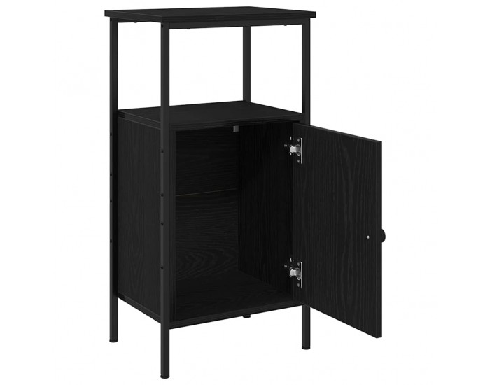 Sonata H Нощен шкаф Черен дъб 41 x 31 x 80 см Инженерно дърво