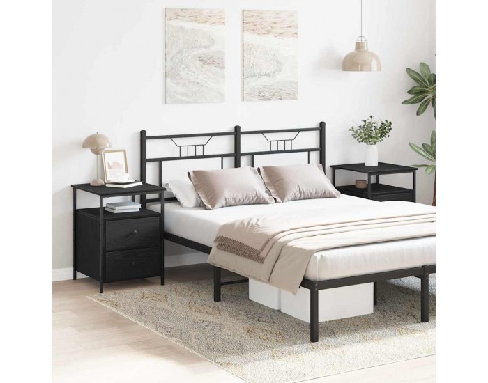 Sonata H Нощно шкафче с чекмедже 2 pcs Черен дъб 44 x 45 x 60 см