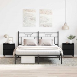 Sonata H Нощен шкаф с чекмедже 2 pcs Черен дъб - Нощни шкафчета