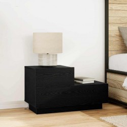 Sonata H Нощно шкафче Черен дъб 70 x 36 x 40.5 см Инженерно дърво - Нощни шкафчета