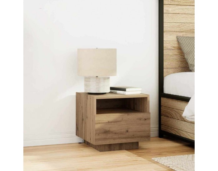 Sonata H Нощно шкафче 2 pcs дъб артизан 40 x 39 x 37 см Инженерно дърво