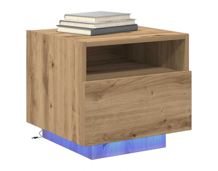 Sonata H Нощно шкафче 2 pcs дъб артизан 40 x 39 x 37 см Инженерно дърво