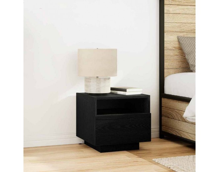 Sonata H Нощно шкафче 2 pcs Черен дъб 40 x 39 x 37 см Инженерно дърво