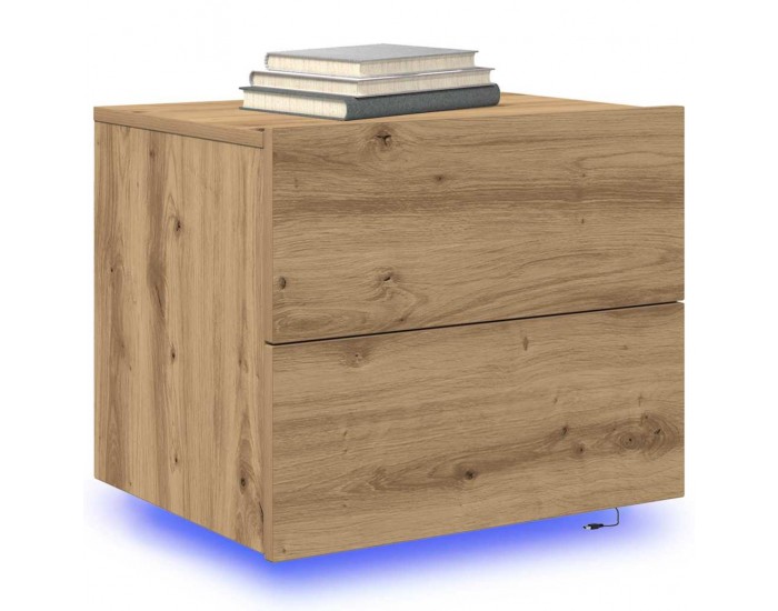 Sonata H Стенен шкаф за нощно шкафче дъб артизан 50 x 39 x 41 cm Sonata H Стенен шкаф за нощно шкафче дъб артизан 50 x 39 x 41 cm