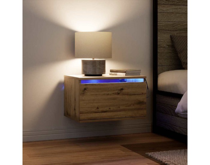 Sonata H Стенен шкаф за нощно шкафче 2 pcs дъб артизан 50 x 36 x 30 см