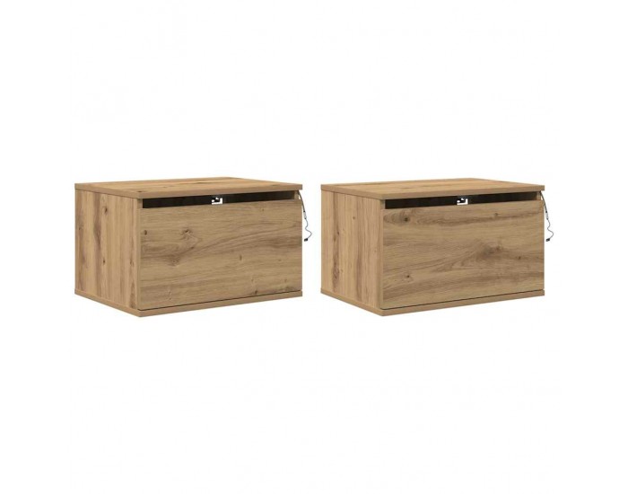 Sonata H Стенен шкаф за нощно шкафче 2 pcs дъб артизан 50 x 36 x 30 см