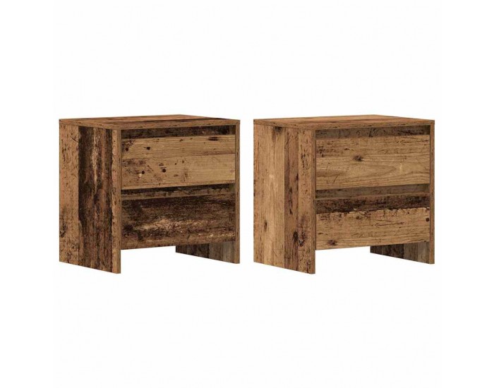 Sonata H Нощен шкаф 2 pcs Старо дърво 45 x 34 x 44.5 см Инженерно дърво