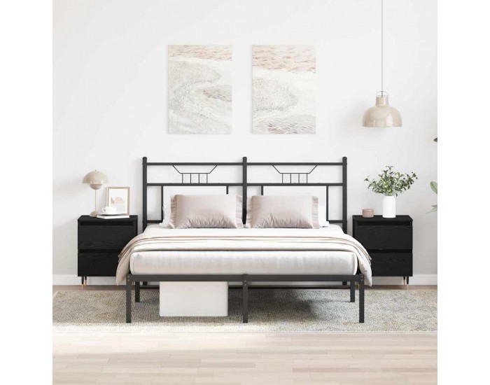 Sonata H Нощен шкаф 2 pcs Черен дъб 40 x 35 x 50 см Инженерно дърво