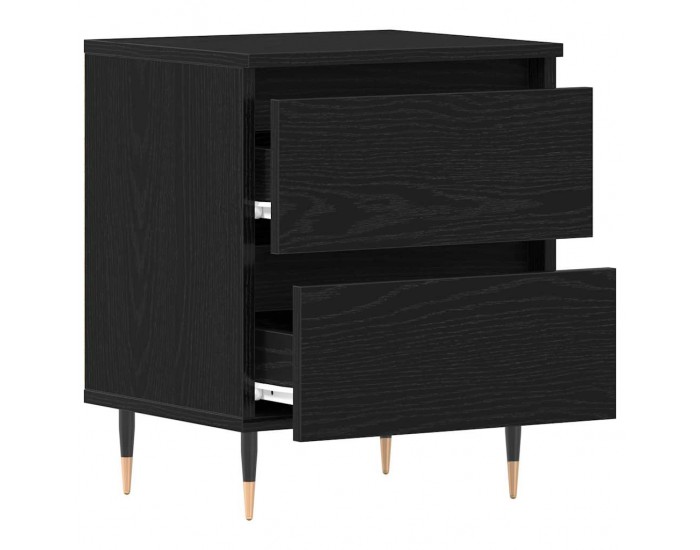Sonata H Нощен шкаф 2 pcs Черен дъб 40 x 35 x 50 см Инженерно дърво
