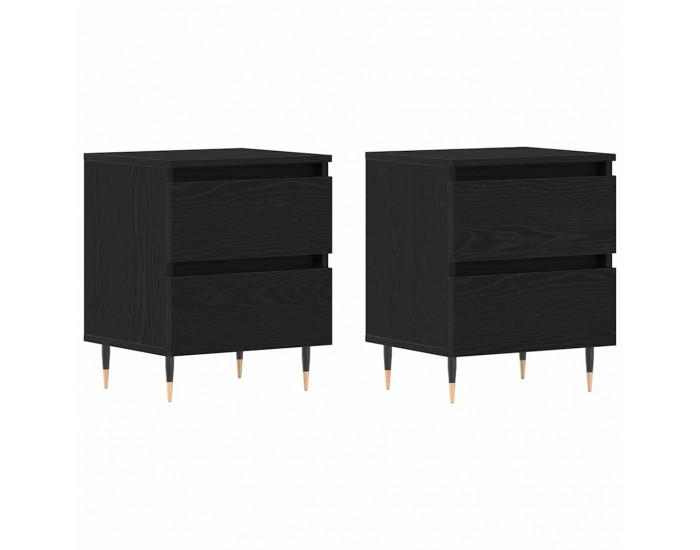 Sonata H Нощен шкаф 2 pcs Черен дъб 40 x 35 x 50 см Инженерно дърво